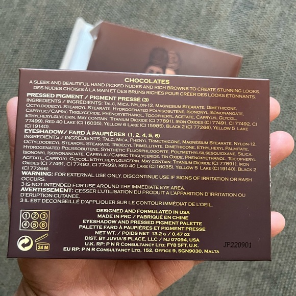 NIB Juvia's Place The Chocolates Eyeshadow Palette Makeup - Picture 6 of 8